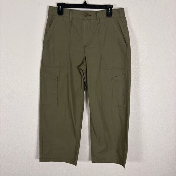 Agolde Daria Green Capri Twill Pants Women's Size 29 - Picture 1 of 10